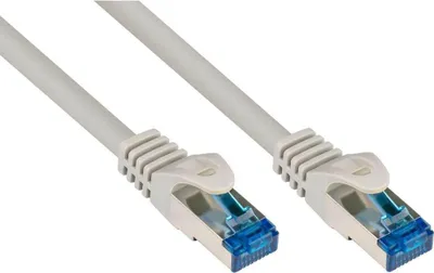Produktbild von Cat. 6A SFTP Patchkabel, Rastnasenschutz, 0,5m, grau