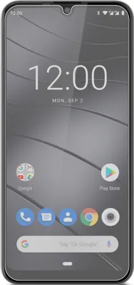 A smartphone displaying the home screen with time, date, and app icons.