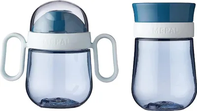 Produktbild von Mepal | Mio Set – 360° | Baby Trinklernbecher ab 6 Monate | auslaufsicher | Spülmaschinengeeignet & frei | Deep Blue
