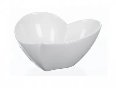 Zdjęcie produktu dla HEART miska serce porcelana biała 12x12x6cm