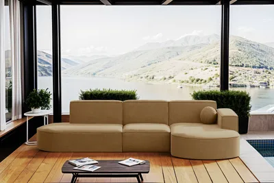 Produktbild von Kaiser Möbel Gartenmöbel Ecksofa,Couch ,Sofa L-Form Garten Modena L Patio Capucino Rechts