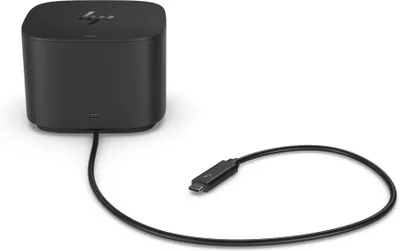 Produktbild von HP Thunderbolt Dock 120 W G2, Kabelgebunden, Thunderbolt, Schwarz, Kensington, HP, HP Elite x2 1012 G1; HP Elite x2 1012 G2; HP Pro x2 612 G2; HP EliteBook Folio G1; HP EliteBook...