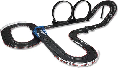 Produktbild von Teknotoys 8m Turbo Auto Rennbahn Set 1:43 Rennstrecke Komplettset Auto Looping