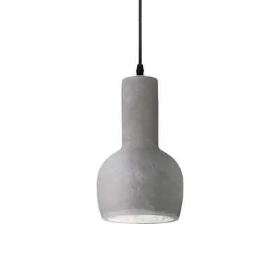 Produktbild von Aufhängung Industrial-Minimal Oil-3 Metall Zement Grau 1 Licht E27