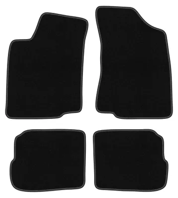 Produktbild von Velours-Fußmatten für Volkswagen Passat B3 1988-1993 (Kombi/Limousine) – 4-tlg, Schwarz, passgenau – Wielganizator BASIC