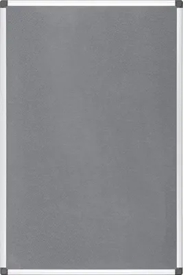 Produktbild von Filz-Memobord - Grau - 90x60 cm - Aluminiumrahmen
