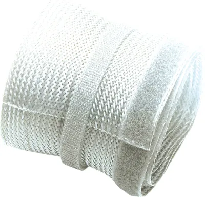 Image de PureMounts PM-Socks-85W - Gaine universelle en polyester, avec velcro, jusqu'à 85mm Ø, longueur 1,80m, couleur : blanc
