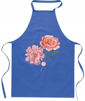 Produktbild von HaftNadruk Küchenschürze mit Blumenmuster, Geschenk für Köchin