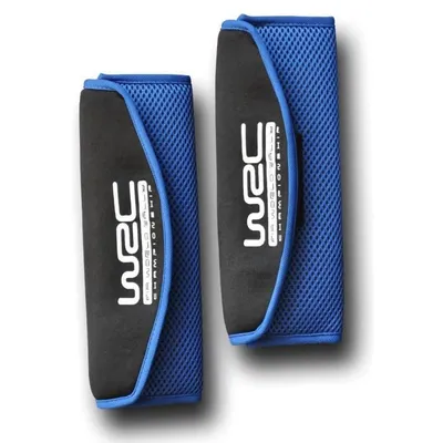 Immagine prodotto di WRC 7347, Imbottitura per cintura di sicurezza, blu, nero, tessuto, velcro, sacchetto in PE