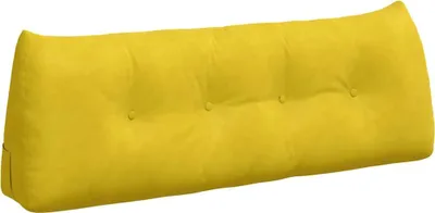 Immagine prodotto di vidaXL Cuscino per schiena Giallo 140 x 24 x 50 cm Velluto