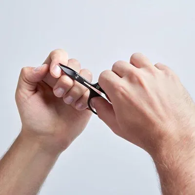 Productafbeelding van Professioneel gereedschap voor nagels en huid, voor het verwijderen van nagelresten, met diamantcoating, zwart, robuust
