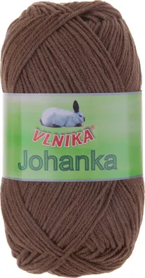 50g Strickgarn Johanka braun