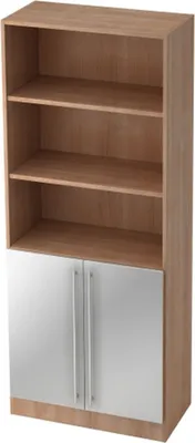 Produktbild von SIGNA G 7700 RE - Nussbaum/Silber 5 OH Schrank Relinggriff Kunststoff