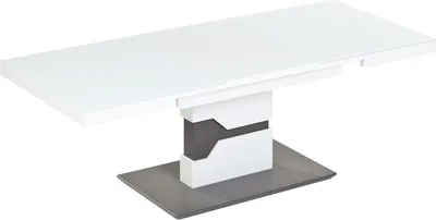 Produktbild von Tisch Couchtisch/Esstisch Glas und Metall 65x110 cm