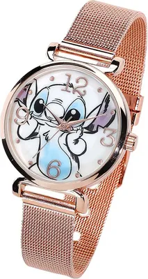 Produktbild von Lilo & Stitch Armbanduhren Uni Stitch goldfarben Standard
