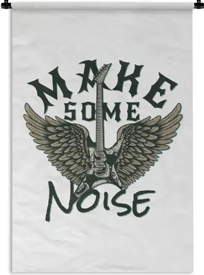 Produktbild von MuchoWow® Wandteppich Wandbehang Gitarre - Klaviere - Vintage 120x180 cm Tapisserie Dekoration Wandtuch - Schlafzimmer - Dekorationen für das Haus