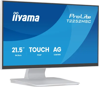 Produktbild von iiyama ProLite T2252MSC-W2AG, 54,6 cm (21.5"), 1920 x 1080 Pixel, Full HD, LCD, 5 ms, Weiß