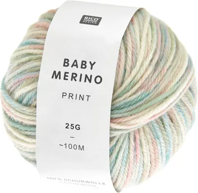 Produktbild von Rico - Baby Merino Print 0017 pastelle