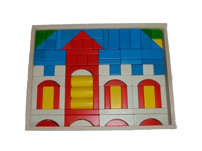Produktbild von Ebert 205418 Baukasten Schloss Holzbausteine