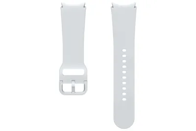 Produktbild von Original Samsung Sport Band (20 mm, Galaxy Watch 4 / 5 / 6 / 7 , (S/M), Ersatzarmband, Silver