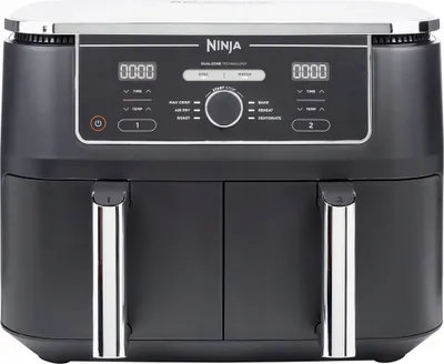 Fettfreie Friteuse Ninja Af400Eu 9.5L 2470W Zwei Fächer Timer Lcd