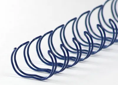 Produktbild von Drahtbinderücken 23 Ringe 25,4mm, 1 Zoll, 2:1 Teilung blau