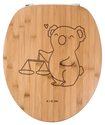Produktbild von Mr. & Mrs. Panda WC Sitz Waage Astrologie - Transparent - Geschenk, Sternzeichen, Geburtstagsgeschenk, WC-Brille, Deckel, Toilettendeckel, Toilettenbrille, Klodeckel
