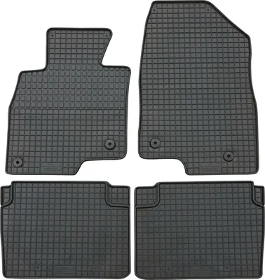 Produktbild von für Mazda 6 Limousine ab 02/2013 Passform Fußmatten PETEX Gummimatten 4-teilig schwarz Allwettermatten Gummifußmatten