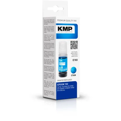 Produktbild von KMP Tinte EcoTank T03R2 6000 S. cyan remanufactured