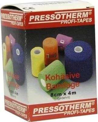 Obrázek produktu pro Kohezivní obvaz Pressotherm 8 cmx4 m červený 1 ks