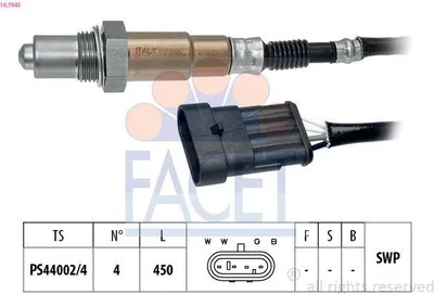 Produktbild von FACET Lambdasonde für FIAT Doblo Cargo (223) Beheizt Planarsonde 450mm 10.7945