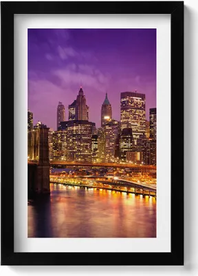 Produktbild von Gerahmtes Kunstwerk– Wandbild mit Rahmen – Gerahmtes Bild  – Wanddekoration – 20x30 cm – Schwarz