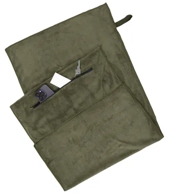 Produktbild von Fitnesstuch, 85% Polyester 15% Nylon, 50x120 cm, oliv