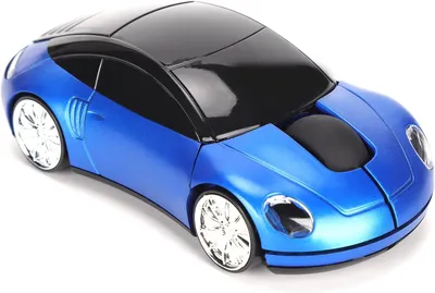 Produktbild von Kabellose 2,4-G-Maus, Niedliche Automaus mit USB-Empfänger, Optische Mäuse mit 1600 DPI für PC, Computer, Laptop, Tablet, mit LED-Licht
