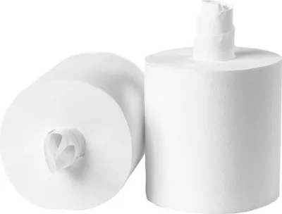 Produktbild von Putztuchtuchrollen MIDI | kernlos | 2-lagig | DM 20 cm | 6 Rollen | Papierhandtücher