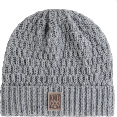 Produktbild von Knit Factory Jaida Mütze - Grau - One Size
