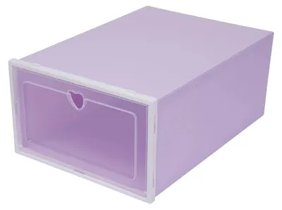 Obrázek produktu pro Úložné boxy na boty, úsporný design, odolný materiál, LÍLOVÁ barva