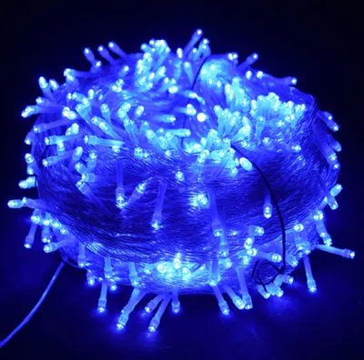 Produktbild von 30m 300 LED Lichterkette 8 Lichtmodi Lichterketten für Innen Weihnachten Hochzeit Party Garten Deko, Blau