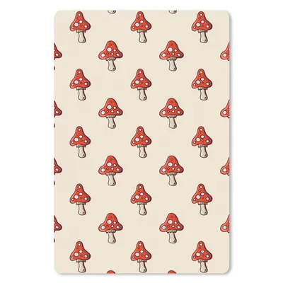 Produktbild von MuchoWow® Mauspad Mousepad Muster - Herbst - Pilz - Rot 40x60 cm - Mousepads - Maus Mat - Pad - Mausunterlage - Schreibtisch Accesoire