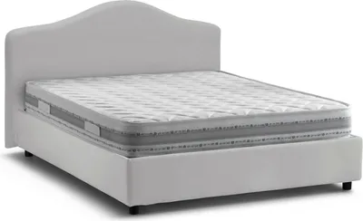 Produktbild von Doppelbett Djoci, Containerbett mit Stoffbespannung, 100% Italy, Frontöffnung, inklusive Matratze Cm 160x200, Weiß
