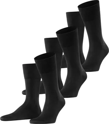 Obrázok produktu pre FALKE Tiago, balenie 3 párov ponožiek, čierna (3000), veľkosť 39-40