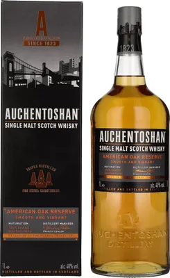 Produktbild von Auchentoshan American Oak Reserve + Box 1000ml 40% Vol.