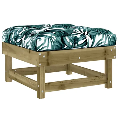Produktbild von Gartenhocker mit Kissen Kiefernholz Imprägniert