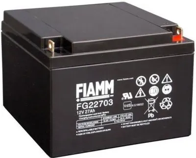 Zdjęcie produktu dla Akumulator kwasowo-ołowiowy FIAMM FG22703 12 V 27,0 Ah ze złączem śrubowym M5