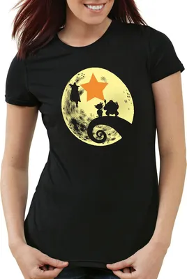 Produktbild von style3 Goku - the story begins Damen T-Shirt, Farbe:Schwarz, Größe:XL