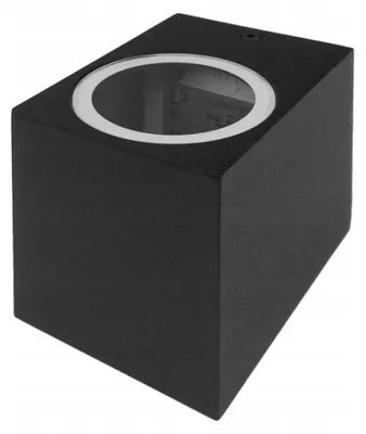 Zdjęcie produktu dla Kinkiet zewnętrzny ścienny 1xGU10 IP44 aluminiowy czarny Ecolight EC79084