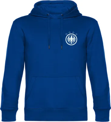 Produktbild von multifanshop Kapuzen Sweatshirt - Deutschland - Adler Retro, blau, Größe XXL
