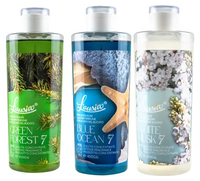 Productafbeelding van L’ousia Signature-promotieset 3x400 g – GF, WM, BO, geconcentreerd wasmiddel met langdurige geur, goed voor maximaal 480 wasbeurten