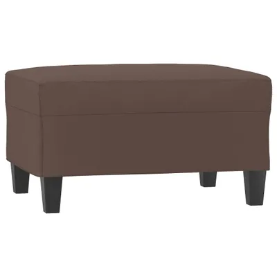 Image de Repose-pied Marron 70x55x41 cm Similicuir