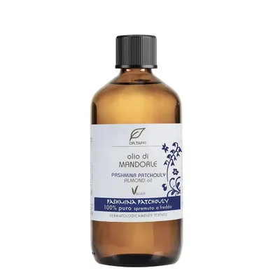 Přírodní mandlový olej Dr. Taffi Pashmina Patchouly 250 ml v hnědé lahvi s černým uzávěrem